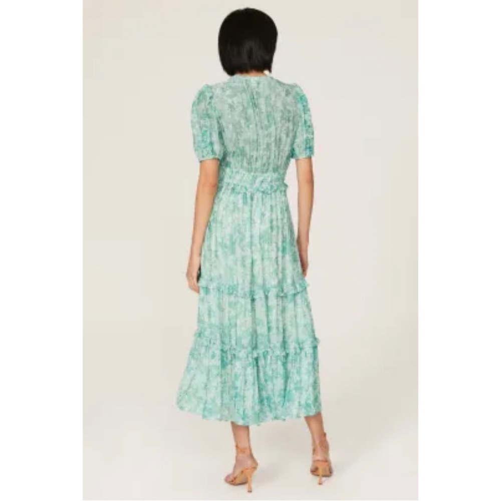 Shoshanna Selene dress in size 6 in a light green and white floral. - Picture 6 of 16